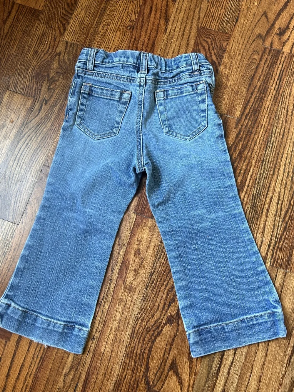 Vintage Baby Gap Girls Long & Lean Jeans 2T Y2K Flare Denim 2006